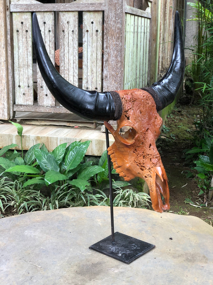 Dragon Emperor Bull Skull