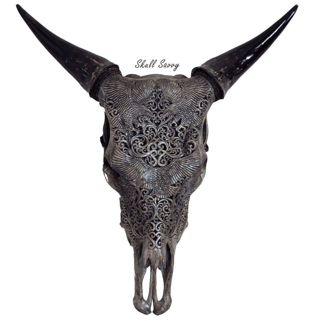 Eagle Rise Grey Cow Skull
