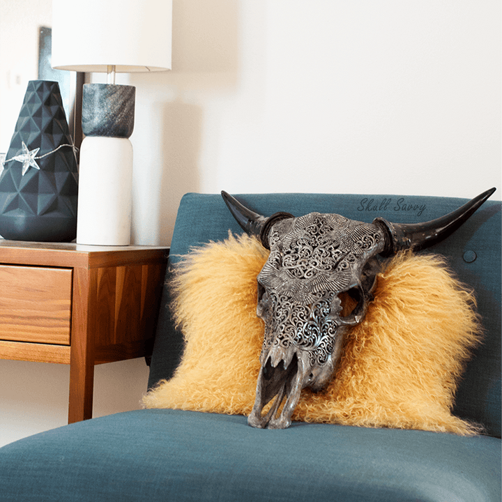 Eagle Rise Grey Cow Skull