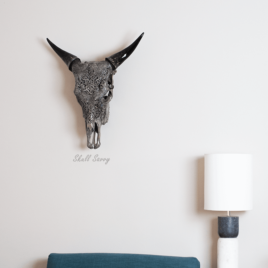 Eagle Rise Grey Cow Skull