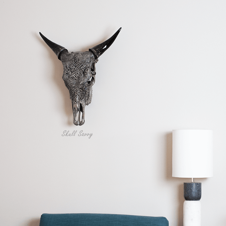 Eagle Rise Grey Cow Skull