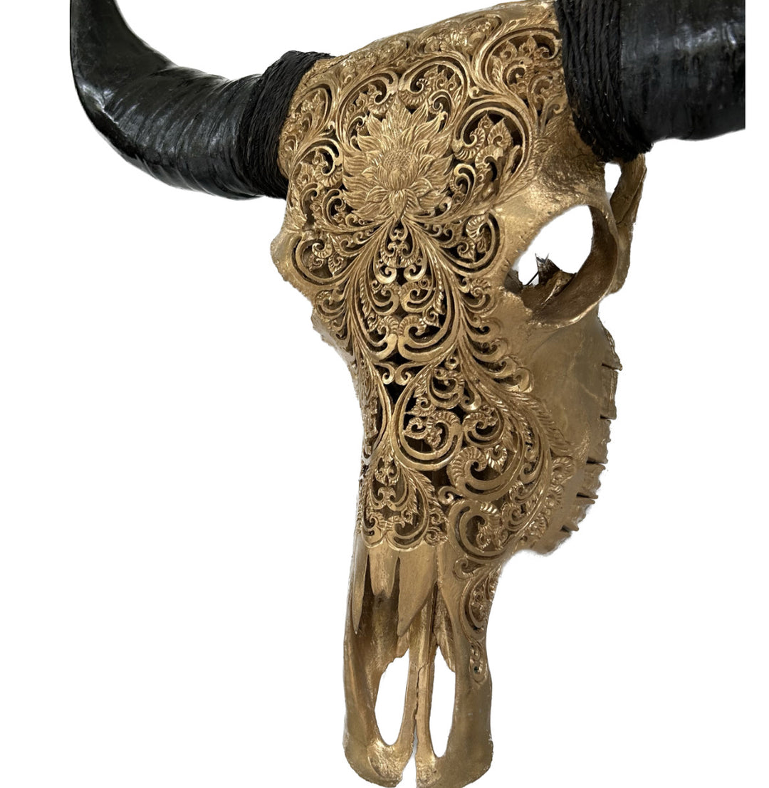 Dew Antique Bull Skull