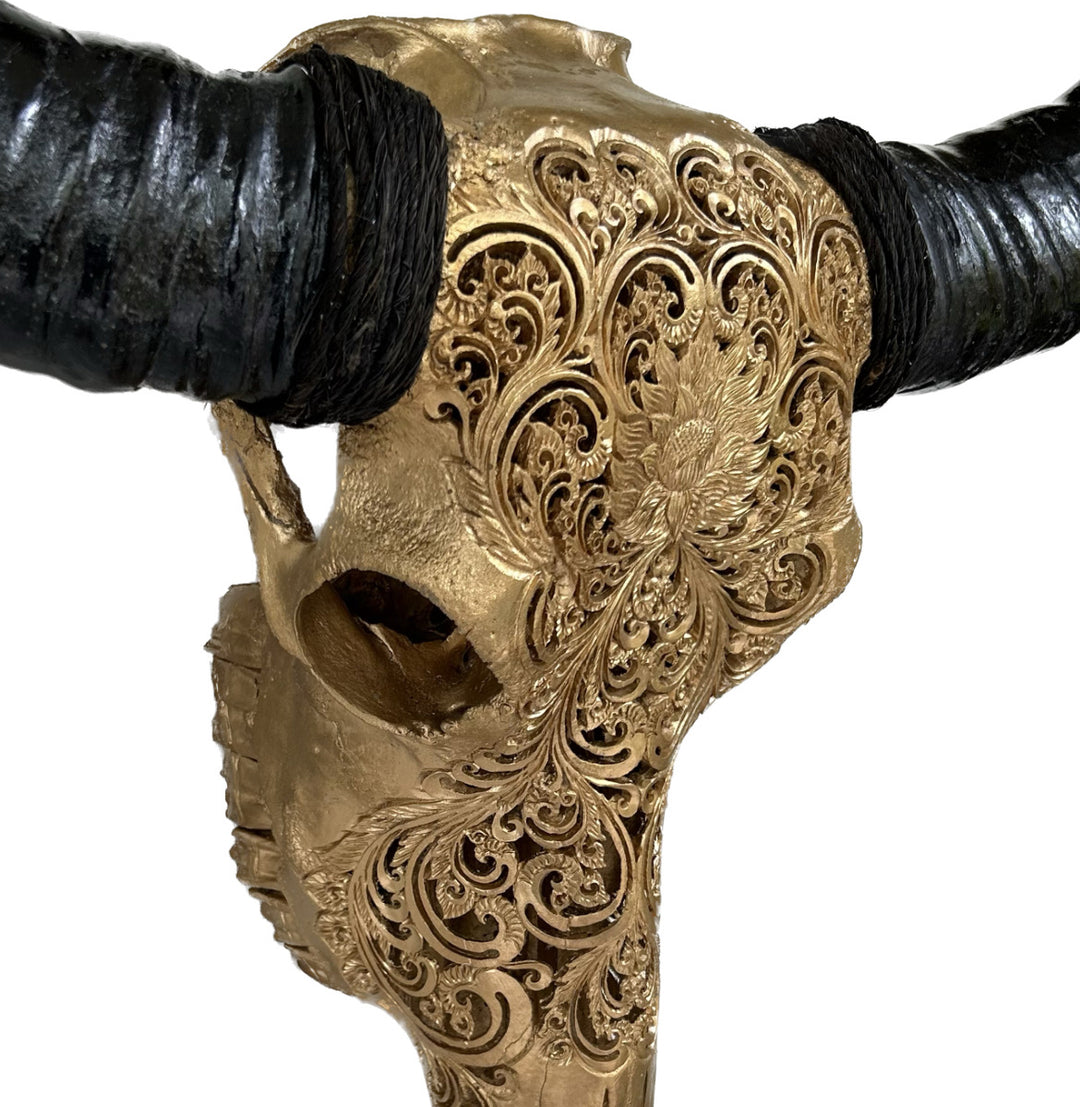 Dew Antique Bull Skull