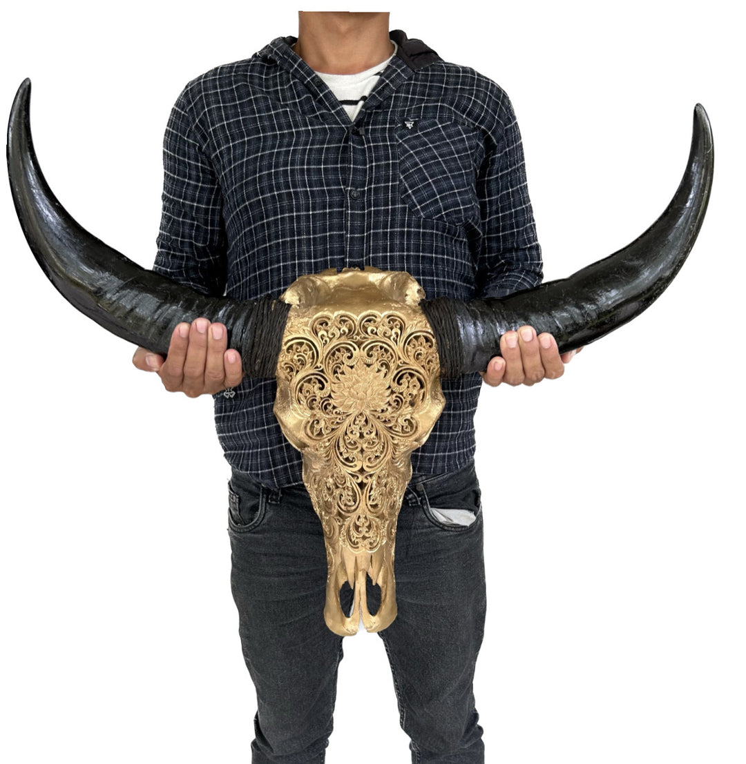 Dew Antique Bull Skull