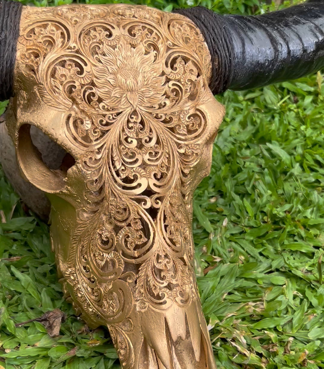 Dew Antique Bull Skull