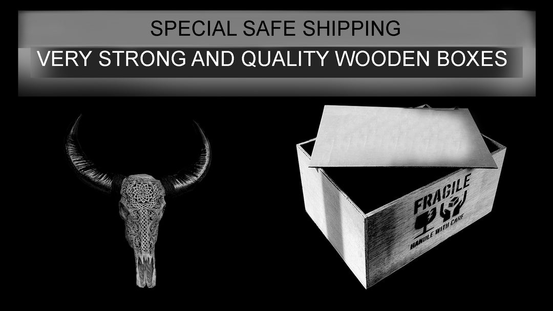 Mocha Antique Bull Skull