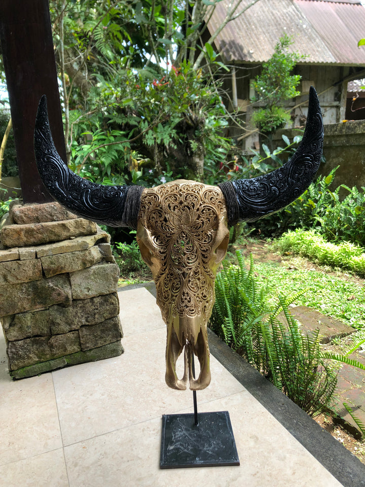 Dew Antique Bull Skull