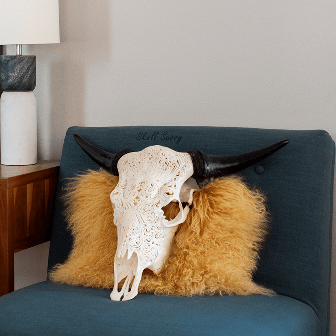 Guchi Expanse Cow Carved Skull