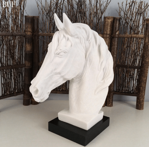 Abstract Horse Head Statue