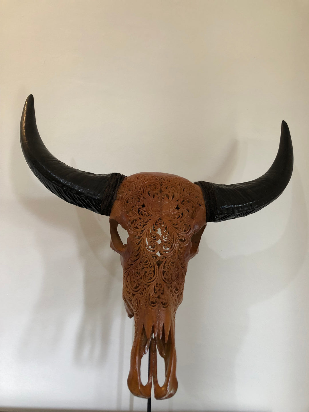 Mocha Antique Bull Skull