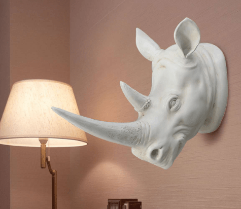 White Rhinoceros Head
